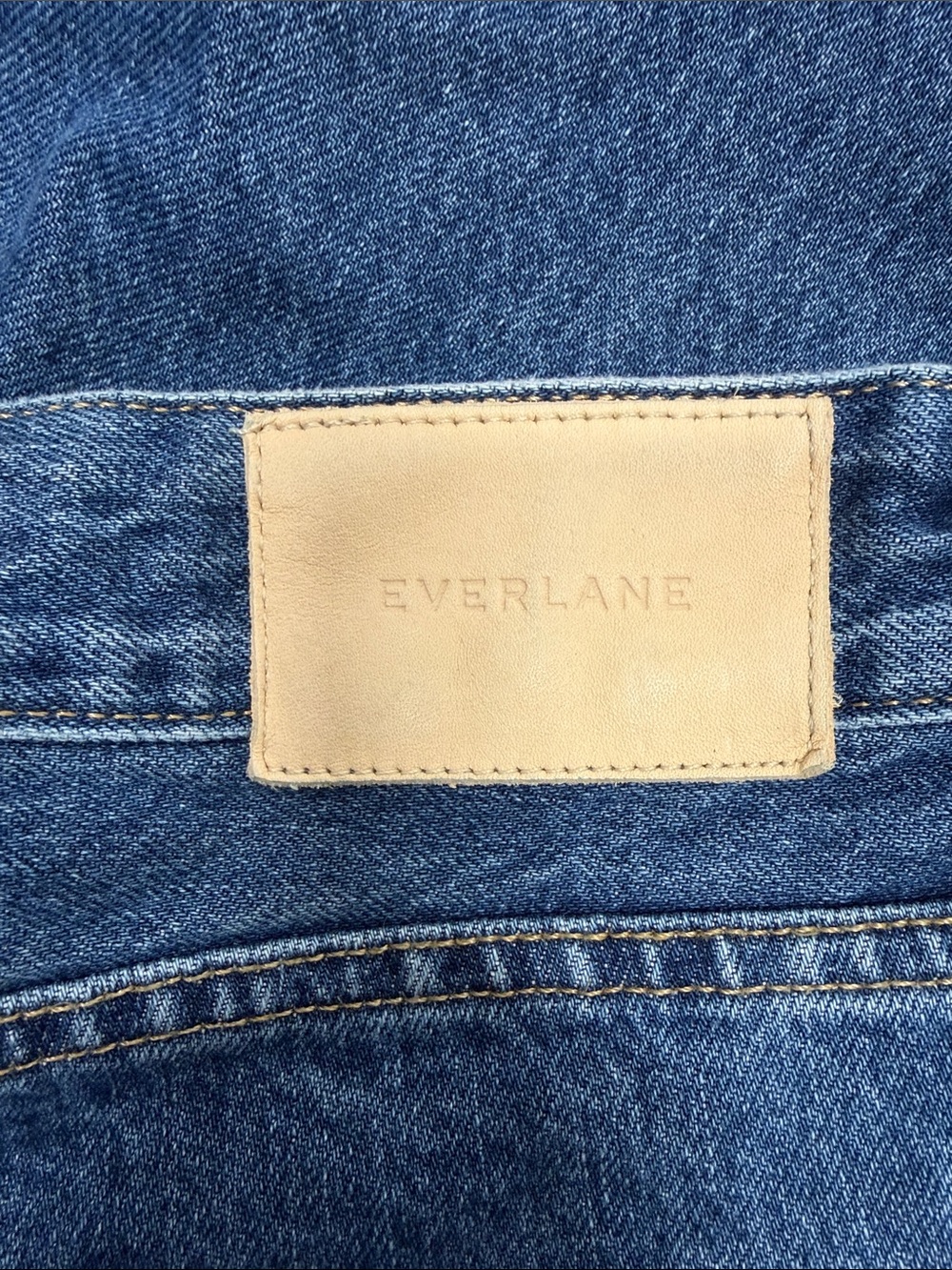 Everlane Jeans Curvy 90s Cheeky High Rise Ankle Straight Rigid Northridge 33 R - Picture 5 of 8